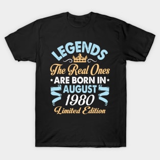 Legends The Real Ones Are Born In August 1970 Happy Birthday 50 Years Old Limited Edition T-Shirt